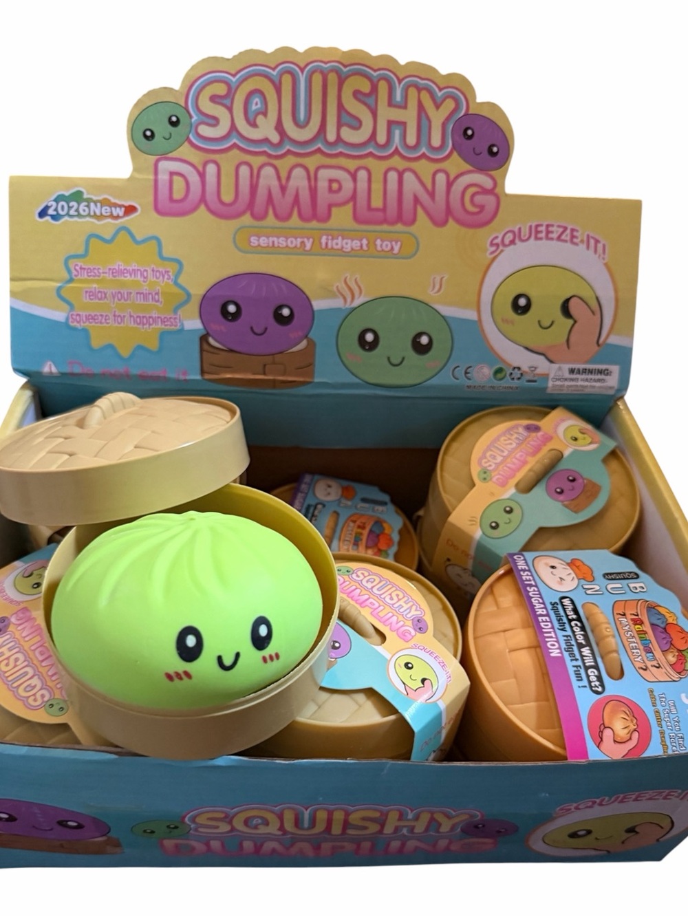 Squishy Dumpling Sensory Fidget Toy - whole box 12 pieces